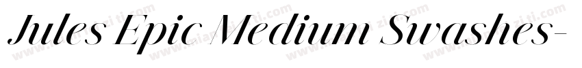 Jules Epic Medium Swashes字体转换